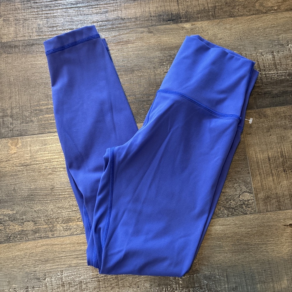 Hey Nuts 7/8 25" Yoga Pant Leggings Women's Small 4/6 Purple Blue